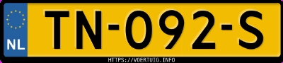 Kenteken afbeelding van TN092S, blauwe Volvo V40 Cross Country D3