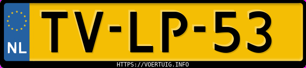 Kenteken afbeelding van TVLP53, grijze Volvo S40 1.6i 16v