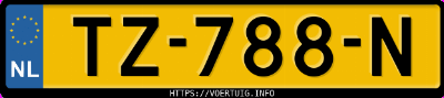 Kenteken afbeelding van TZ788N, witte Volvo XC60 T5 Drive