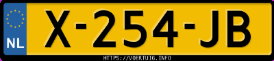 Kenteken afbeelding van X254JB, zwarte Volvo XC60 T8 Twin Engine Awd