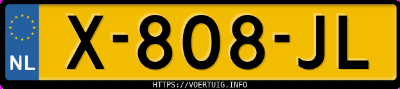 Kenteken afbeelding van X808JL, blauwe Volvo XC60 T8 Twin Engine Awd