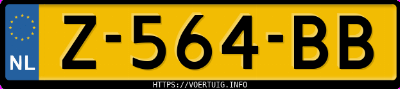 Kenteken afbeelding van Z564BB, grijze Volvo XC60 T6 Twin Engine Awd