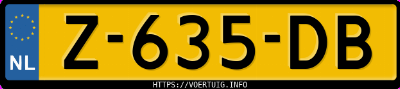 Kenteken afbeelding van Z635DB, grijze Volvo XC60 Recharge T6 Awd