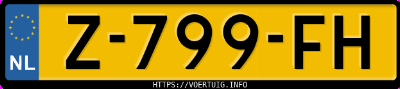 Kenteken afbeelding van Z799FH, zwarte Volvo XC40 T5 Recharge