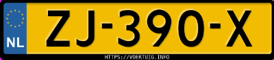 Kenteken afbeelding van ZJ390X, grijze Volvo XC40 T4