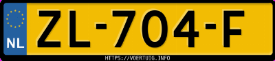 Kenteken afbeelding van ZL704F, grijze Volvo XC90 T6