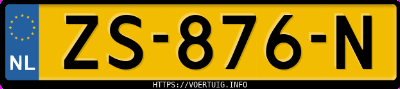 Kenteken afbeelding van ZS876N, grijze Volvo XC70 2.4d Fwd