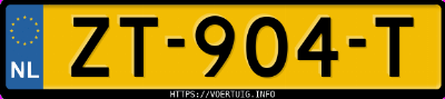 Kenteken afbeelding van ZT904T, zwarte Volvo XC90 T8 Twin Engine Awd