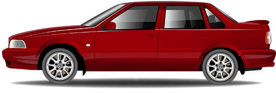 Afbeelding van TNGF20, rode Volvo S70 2.5 2.4i sedan