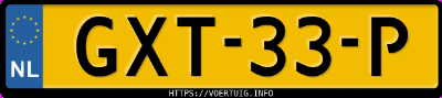 Kenteken afbeelding van GXT33P, blauwe Voyah Free Dream