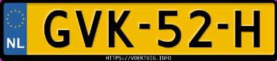 Kenteken afbeelding van GVK52H, witte Xpeng G9 Long Range Rwd