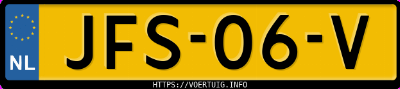 Kenteken afbeelding van JFS06V, zwarte Xpeng G6 Rwd Long Range
