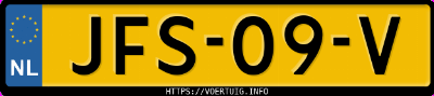 Kenteken afbeelding van JFS09V, zwarte Xpeng G6 Awd Performance