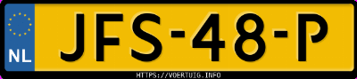 Kenteken afbeelding van JFS48P, zwarte Xpeng G9 Standard Range Awd