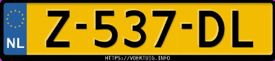 Kenteken afbeelding van Z537DL, groene Xpeng G9 Performance Awd