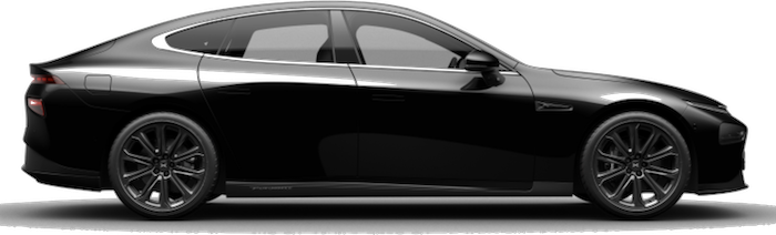 Afbeelding van P868FL, zwarte Xpeng P7 Awd sedan