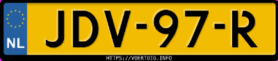 Kenteken afbeelding van JDV97R, grijze Zeekr 001