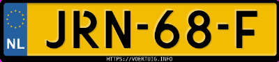 Kenteken afbeelding van JRN68F, zwarte Zeekr 7X Rwd Long Range
