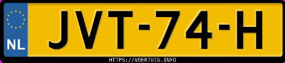 Kenteken afbeelding van JVT74H, groene Zeekr 7X Rwd Long Range