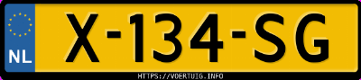 Kenteken afbeelding van X134SG, grijze Zeekr 001 Privilege