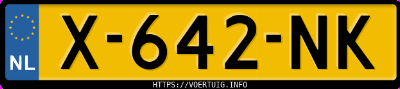 Kenteken afbeelding van X642NK, zwarte Zeekr 001 Rwd
