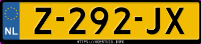 Kenteken afbeelding van Z292JX, witte Zeekr 001 Privilege
